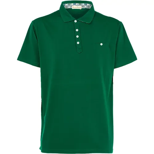 Elegantes grünes Poloshirt für Männer , Herren, Größe: 3XL - CASHMERE COMPANY - Modalova