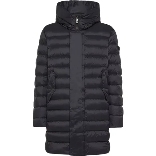 Leichte Lange Nylon Steppjacke , Herren, Größe: L - Peuterey - Modalova