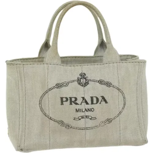 Pre-owned Canvas handbags , female, Sizes: ONE SIZE - Prada Vintage - Modalova