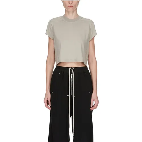 Perle Cropped T-Shirt Level , Damen, Größe: M - Rick Owens - Modalova