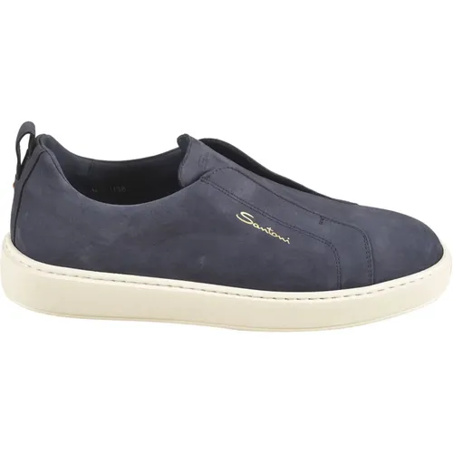 Flat shoes , male, Sizes: 6 UK - Santoni - Modalova