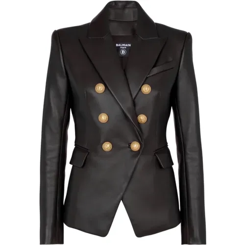 Classic 6-Button Jacket , female, Sizes: XS, S - Balmain - Modalova