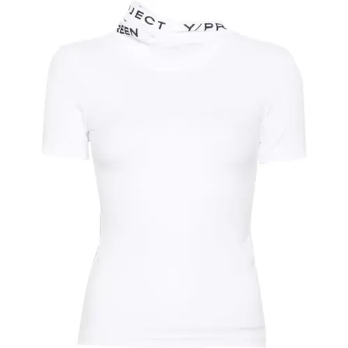 Logo Print T-Shirt , Damen, Größe: XS - Y/Project - Modalova