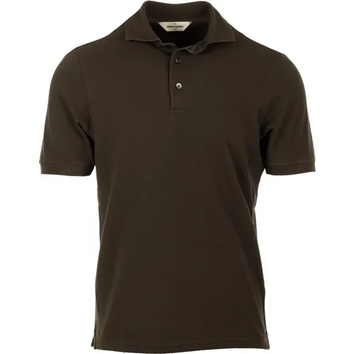 Braune T-Shirts und Polos , Herren, Größe: XL - Gran Sasso - Modalova