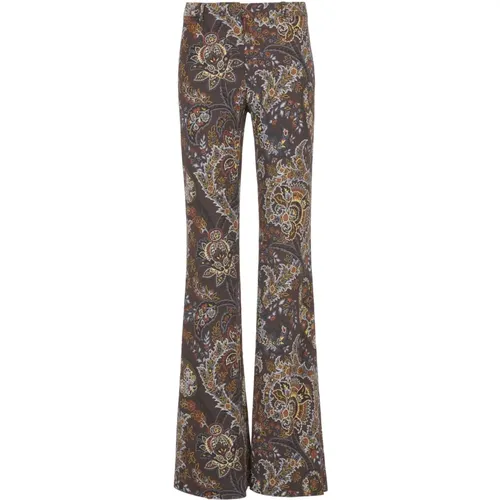 Floral Paisley Pattern Trousers , female, Sizes: S, M - ETRO - Modalova