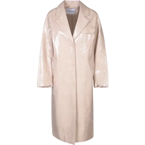 Women's Clothing Jackets & Coats White Ss24 , female, Sizes: M, S - Stand Studio - Modalova