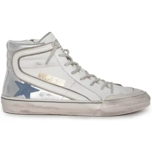 Weiße High-Top-Sneaker mit Stern , Herren, Größe: 37 EU - Golden Goose - Modalova