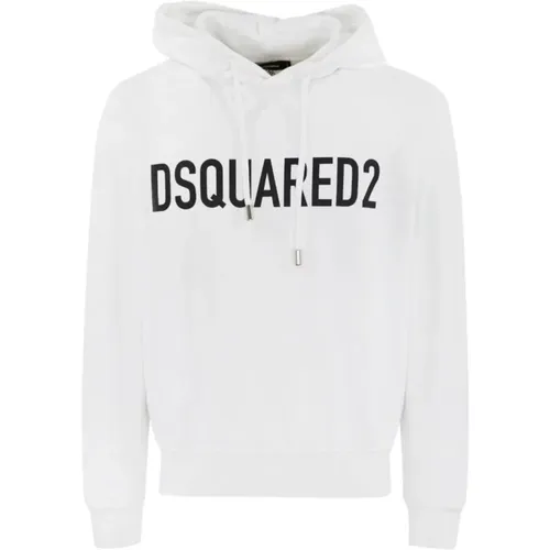 Hooded Cotton Sweater , male, Sizes: L, S, XL, M - Dsquared2 - Modalova