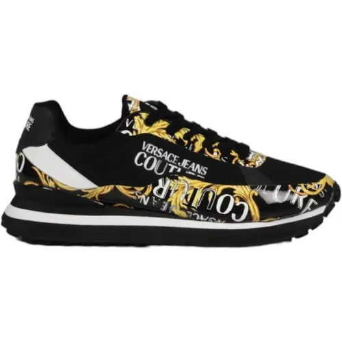 Technical Fabric Sneakers for Men - Size 42 , male, Sizes: 7 UK - Versace Jeans Couture - Modalova