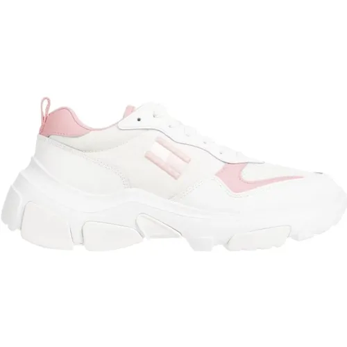 Pink Hybrid Sneakers for Women , female, Sizes: 7 UK, 3 UK, 8 UK, 4 UK, 5 UK, 6 UK - Tommy Jeans - Modalova