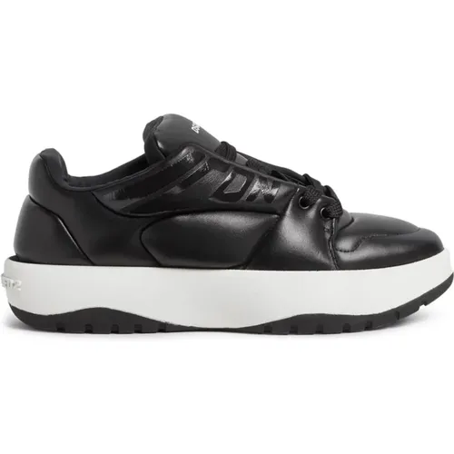 Leather Sneakers with Puffy Design , male, Sizes: 8 UK, 7 UK, 11 UK, 6 UK, 9 UK, 10 UK - Dsquared2 - Modalova