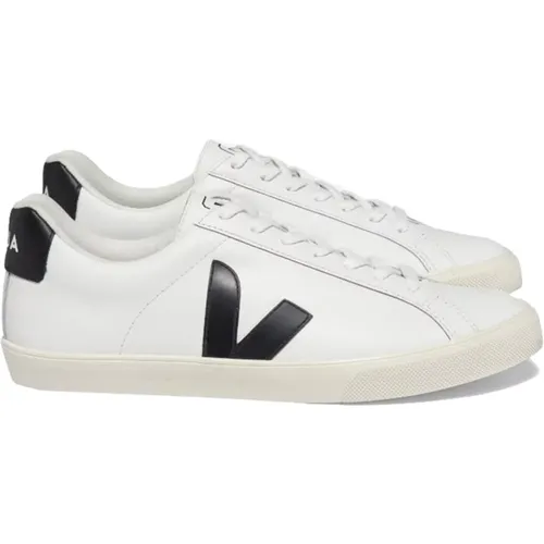 Logo Leder Sneakers , Damen, Größe: 36 EU - Veja - Modalova