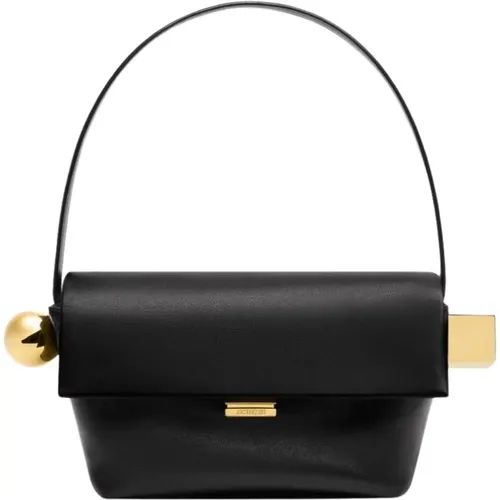 Quadratische Runde Lederhandtasche - Jacquemus - Modalova