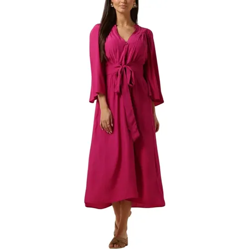 Fuchsia Maxi Kleid für Frauen , Damen, Größe: XS - Pom Amsterdam - Modalova