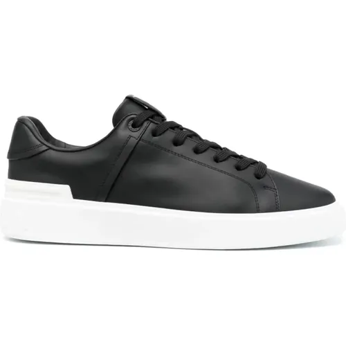 Schwarze Sneakers Ss24 Herrenschuhe , Herren, Größe: 44 EU - Balmain - Modalova