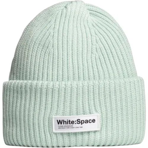 Merino Wool Knit Beanie Hat , unisex, Sizes: ONE SIZE - White:Space - Modalova