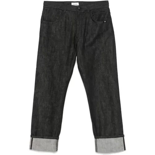 Denim Jeans with Turn-up Hem , male, Sizes: W34, W29, W28, W36, W33, W32 - Amish - Modalova