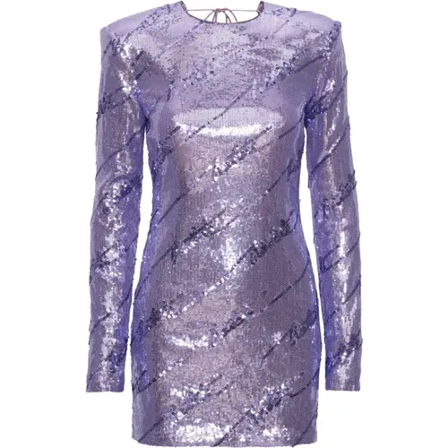 Sequins Mini Dress Violet Tulip Comb. , female, Sizes: M, XL - Rotate Birger Christensen - Modalova