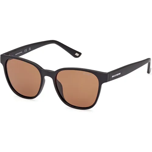 Polarisierte braune Gläser Sonnenbrille,Polarisierte Kristallgrau Sonnenbrille - Skechers - Modalova