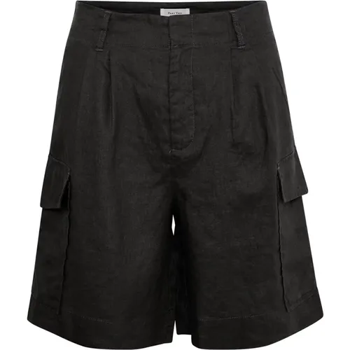 Cargo-inspired Linen Shorts , female, Sizes: M - Part Two - Modalova