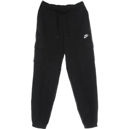 Essential Fleece Cargo Hose Schwarz/Weiß - Nike - Modalova