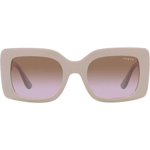 Square Sunglasses with Braided Temples , female, Sizes: 52 MM - Vogue - Modalova