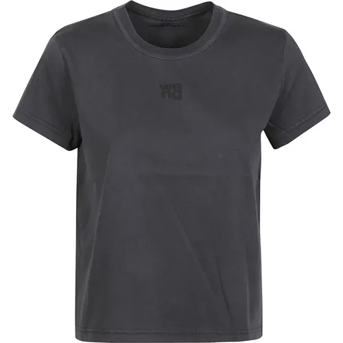 Essential Puff Logo T-Shirt , female, Sizes: XS, M - T by Alexander Wang - Modalova