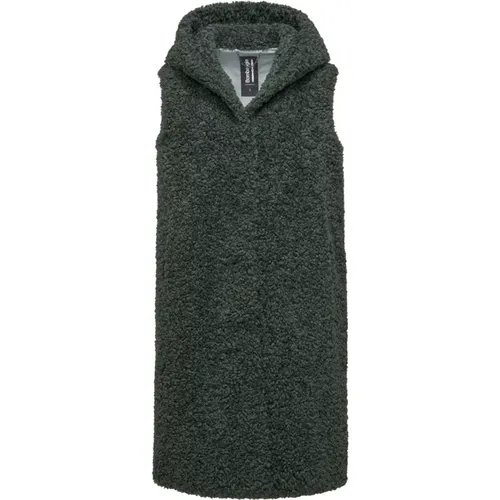 Sherpa Fleece Hooded Vest , female, Sizes: S, XS, 2XL, M, XL, L - BomBoogie - Modalova
