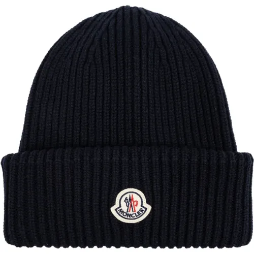 Wool Hat , male, Sizes: ONE SIZE - Moncler - Modalova