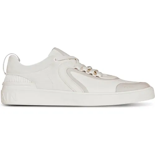 Baskets B-Skate en cuir et suède , male, Sizes: 5 UK - Balmain - Modalova