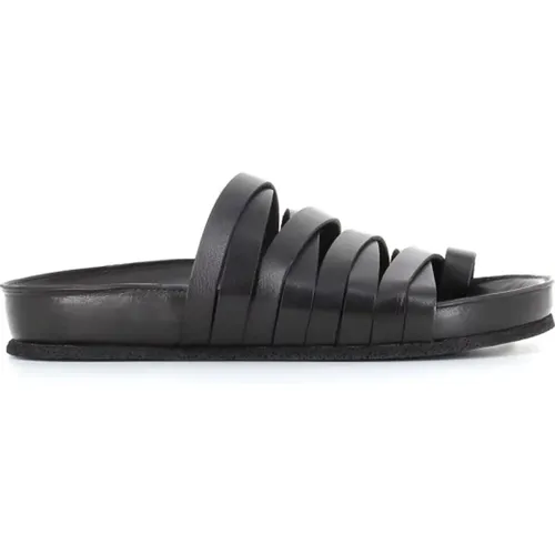 Leather Cross Strap Sandals , female, Sizes: 6 UK, 7 UK, 3 UK, 5 UK, 4 UK - Pantanetti - Modalova