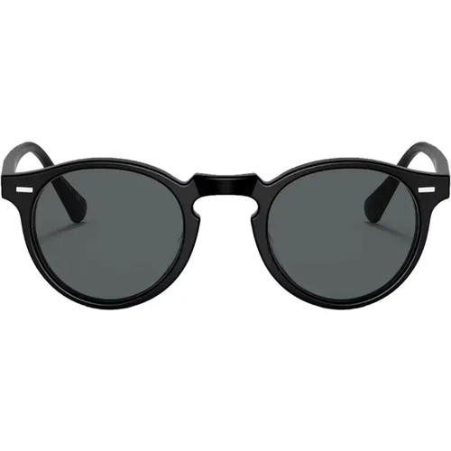 Gregory Peck Runde Sonnenbrille , unisex, Größe: 47 MM - Oliver Peoples - Modalova