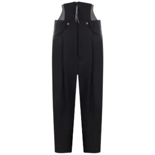 Loose-Fit Wool Trousers with Removable Corset , female, Sizes: XS - Vivienne Westwood - Modalova