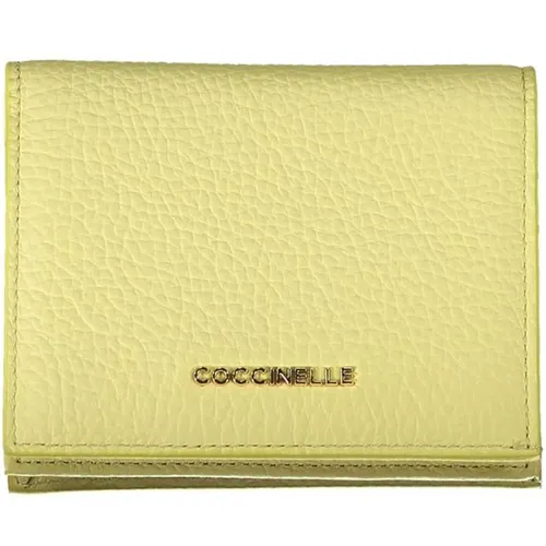 Leather Wallet with Multiple Compartments , female, Sizes: ONE SIZE - Coccinelle - Modalova