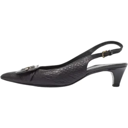 Pre-owned Leather heels , female, Sizes: 6 1/2 UK - Fendi Vintage - Modalova