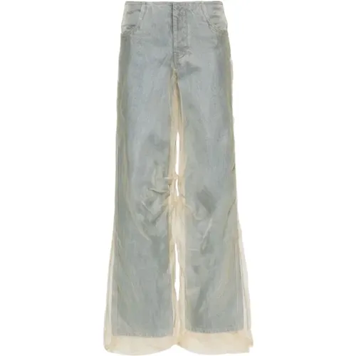 Silk Parchment Denim Jean , female, Sizes: XS - Christopher Esber - Modalova