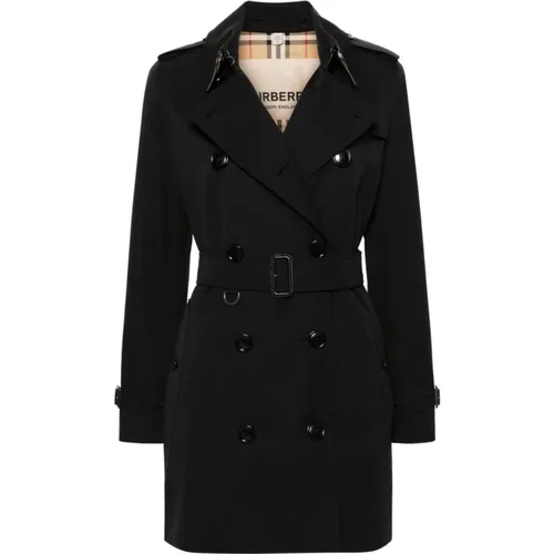 Cotton Gabardine Ulster Coat , female, Sizes: 2XS - Burberry - Modalova