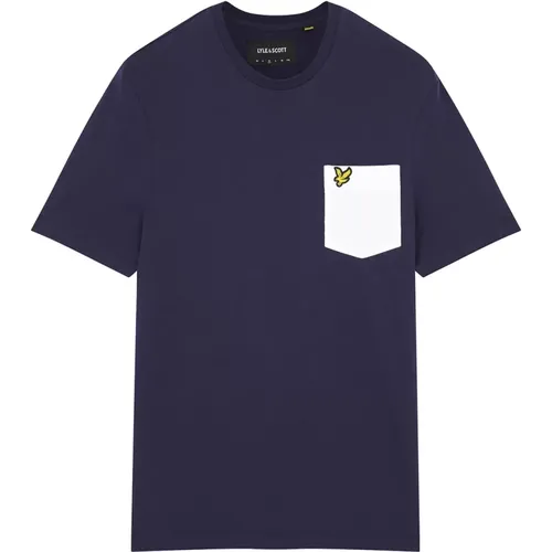 Kontrasttasche T-Shirt,T-Shirts,Kontrasttasche T-shirt - Lyle & Scott - Modalova