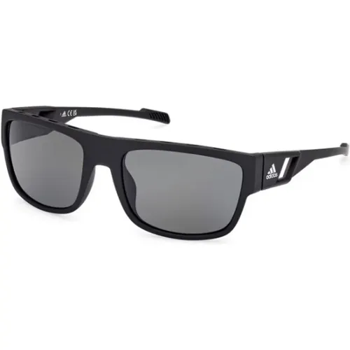 Matte Smoke Lens Sunglasses , unisex, Sizes: 60 MM - Adidas - Modalova