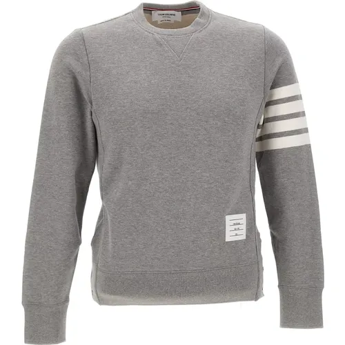 Grey Sweaters for Men , male, Sizes: L, M - Thom Browne - Modalova