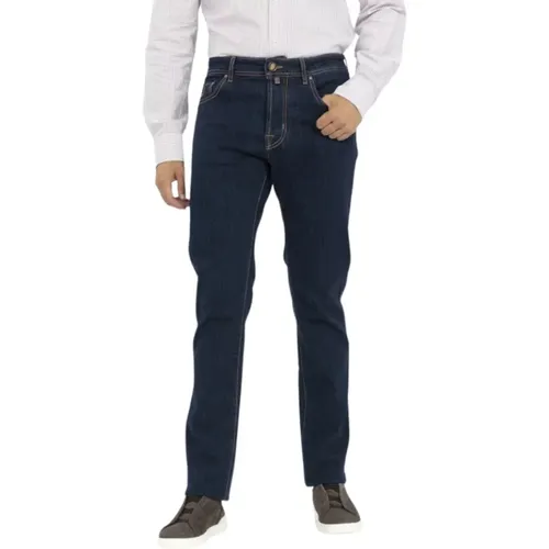 Slim Bard Stitched Denim Pants , male, Sizes: W35, W32, W33 - Jacob Cohën - Modalova