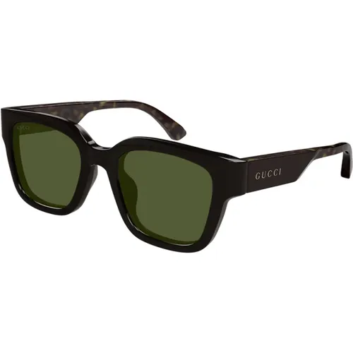 Acetate Sunglasses with Green Lenses , male, Sizes: 52 MM - Gucci - Modalova