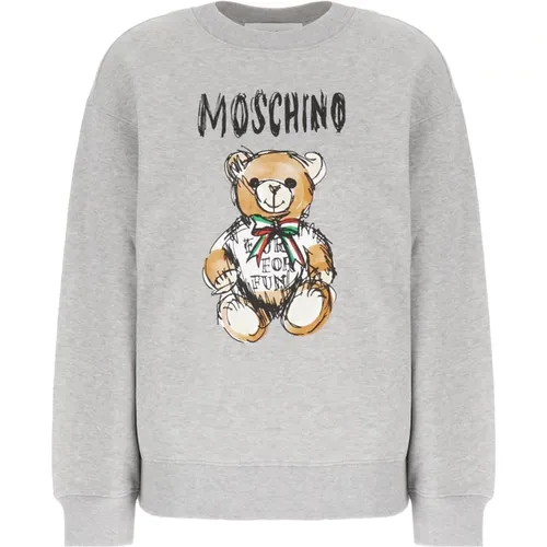 Stylischer Sweatshirt für Männer und Frauen , Damen, Größe: 2XS - Moschino - Modalova