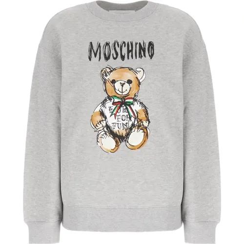 Stylischer Sweatshirt für Männer und Frauen , Damen, Größe: S - Moschino - Modalova