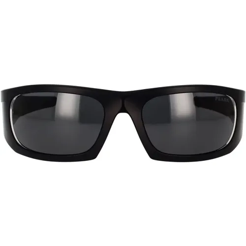 Sporty Sunglasses with Dark Grey Lenses , male, Sizes: 59 MM - Prada - Modalova