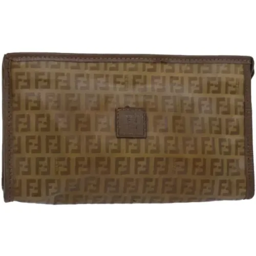 Pre-owned Canvas clutches , female, Sizes: ONE SIZE - Fendi Vintage - Modalova