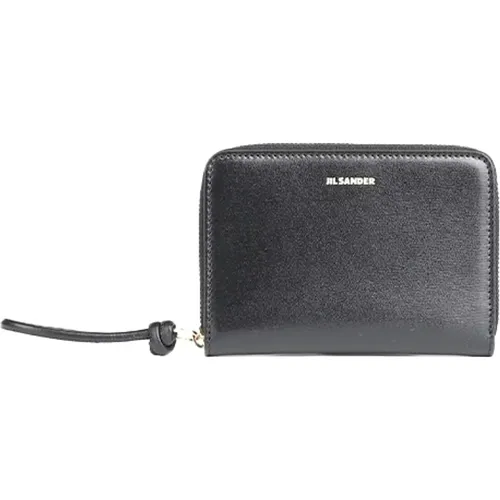 Card Holder Wallet, and Dark Grey , female, Sizes: ONE SIZE - Jil Sander - Modalova