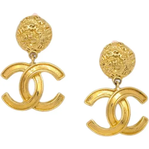 Pre-owned Metal earrings , female, Sizes: ONE SIZE - Chanel Vintage - Modalova