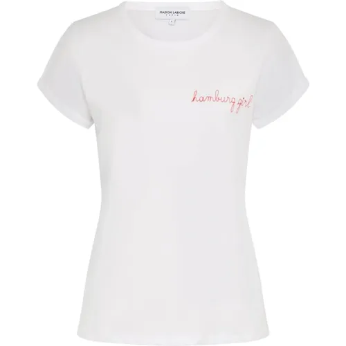 Hamburg Girl T-Shirt , female, Sizes: L, M, S - Maison Labiche - Modalova