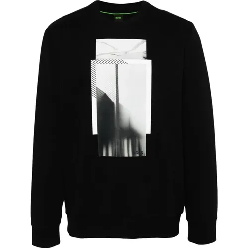 Sweatshirt mit Grafikdruck - Hugo Boss - Modalova